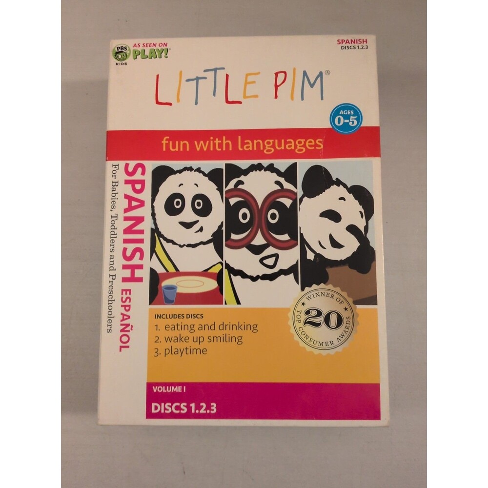 Little Pim Fun with Languages Spanish Volume 1 Discs 1,2,3 (2011) PBS DVD Set